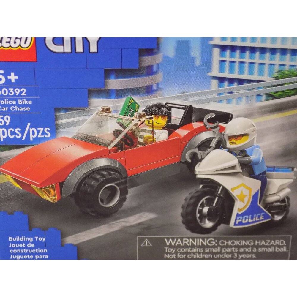 LEGO City Police Bike Car Chase Set with Toy Motorbike 60392 - Picture 7 of 7